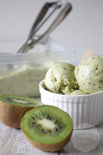 Kiwi ijs zonder ijsmachine | HandmadeHelen