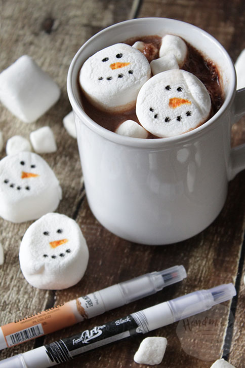 Sneeuwman marshmallows | HandmadeHelen